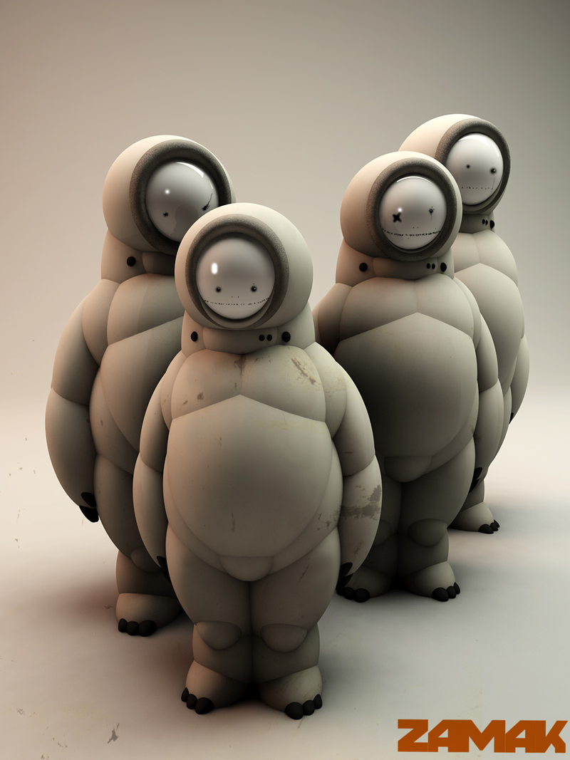 Illustration for article titled Zamak's Pudgy World Of Martian Families And Robots Yearn For A Cuddlier Future
